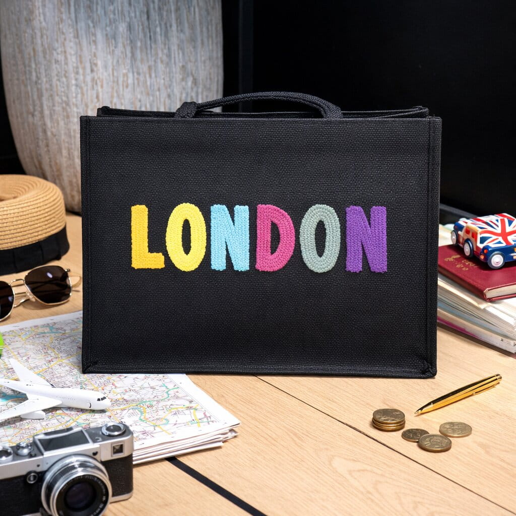 Jute London Punch Needle Shoulder Bag