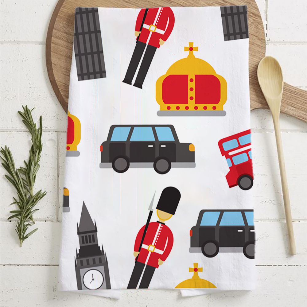LONDON-THEMED TEA TOWELS