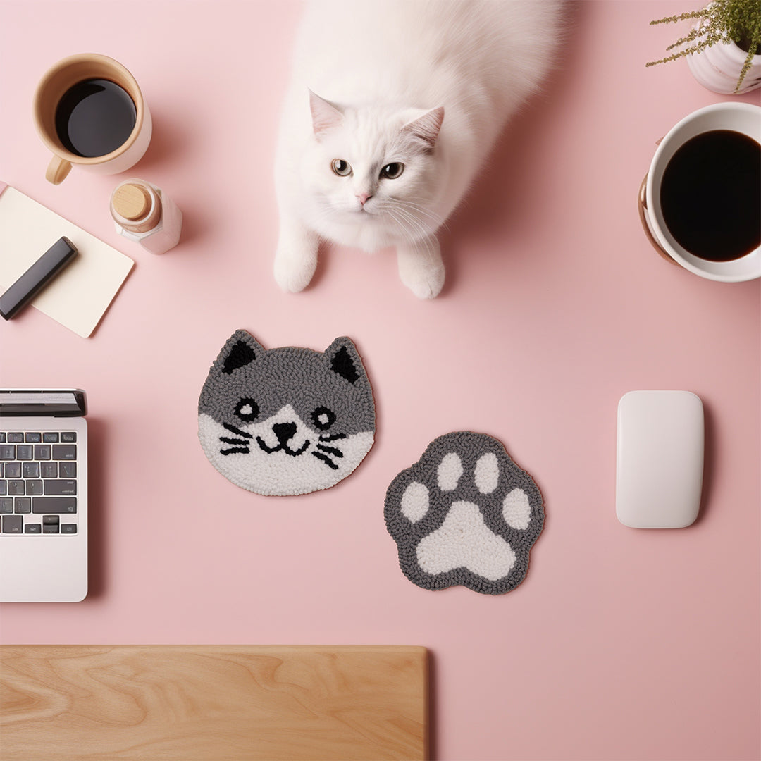 CATS AND CAT PAWS (SET)