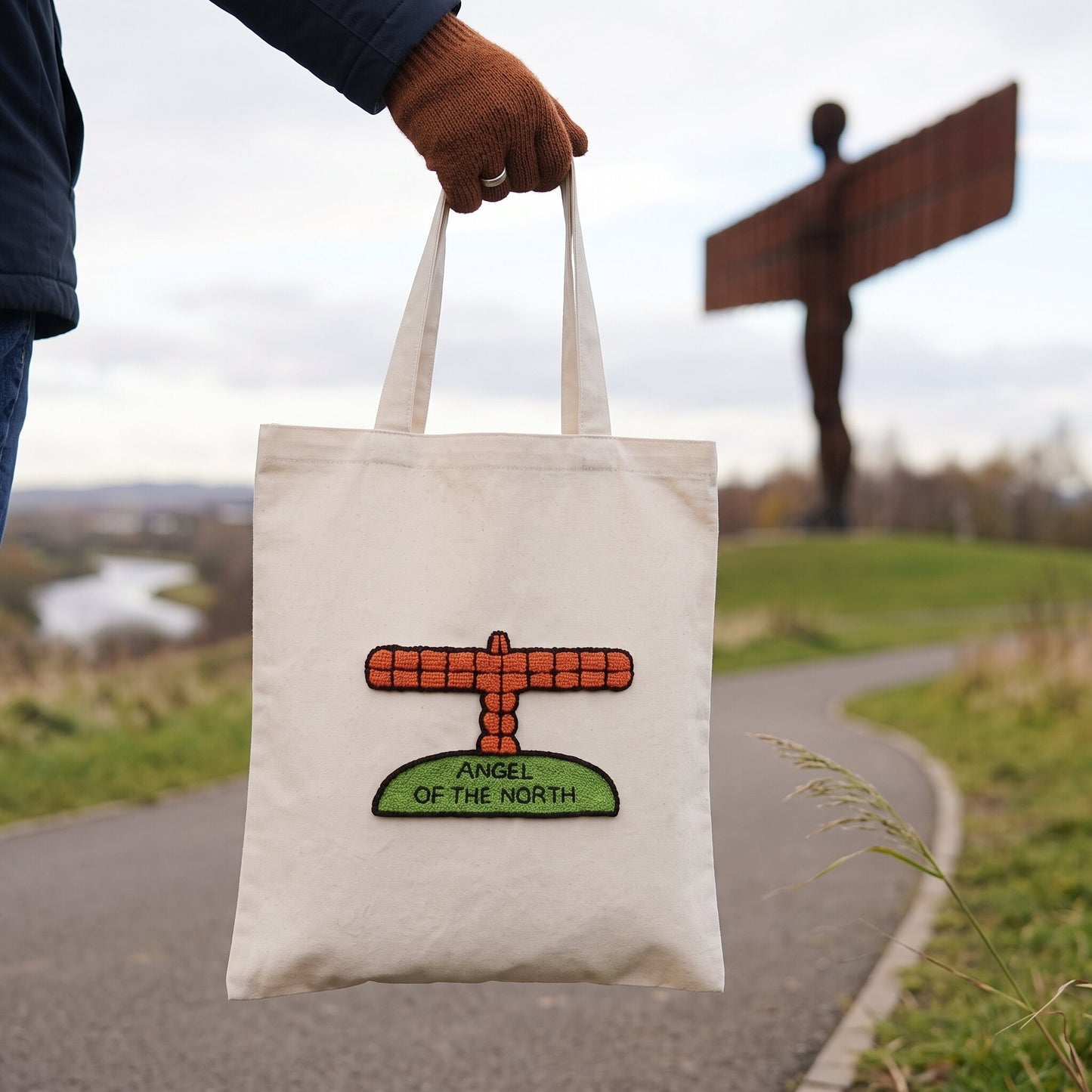 Angel of the North Tote Bag