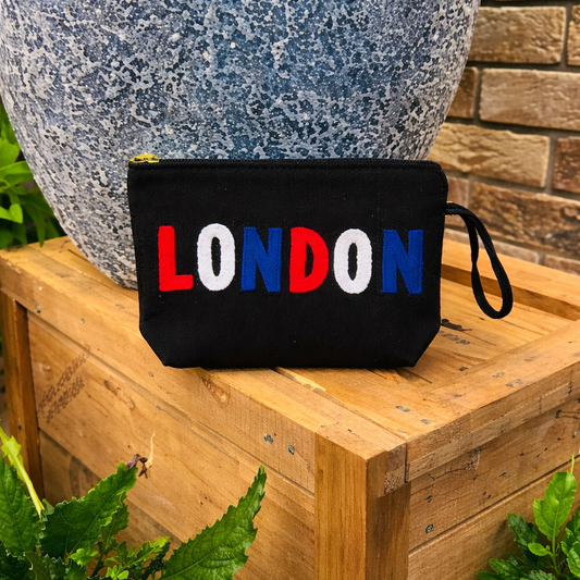 Handmade London Punch Needle Clutch
