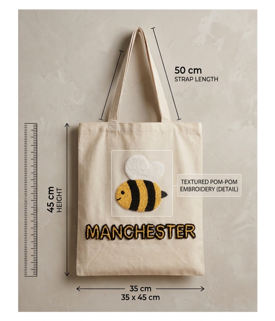 Manchester Bee Tote Bag