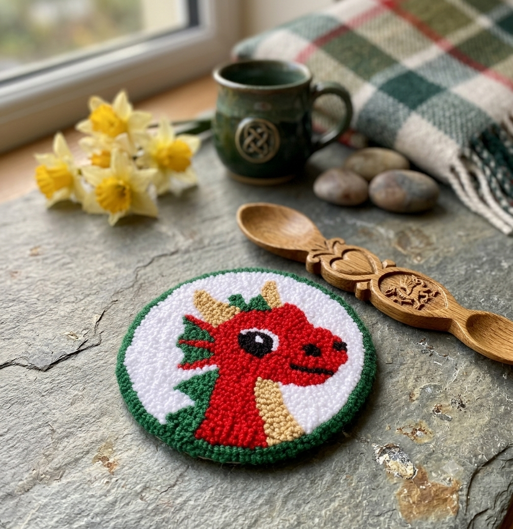 Baby Welsh Dragon Coaster