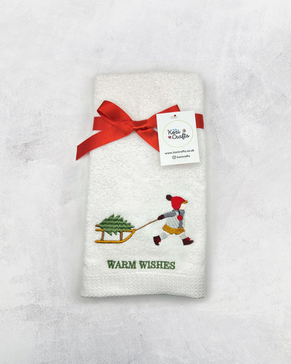 CHRISTMAS HAND TOWELS | 100% COTTON
